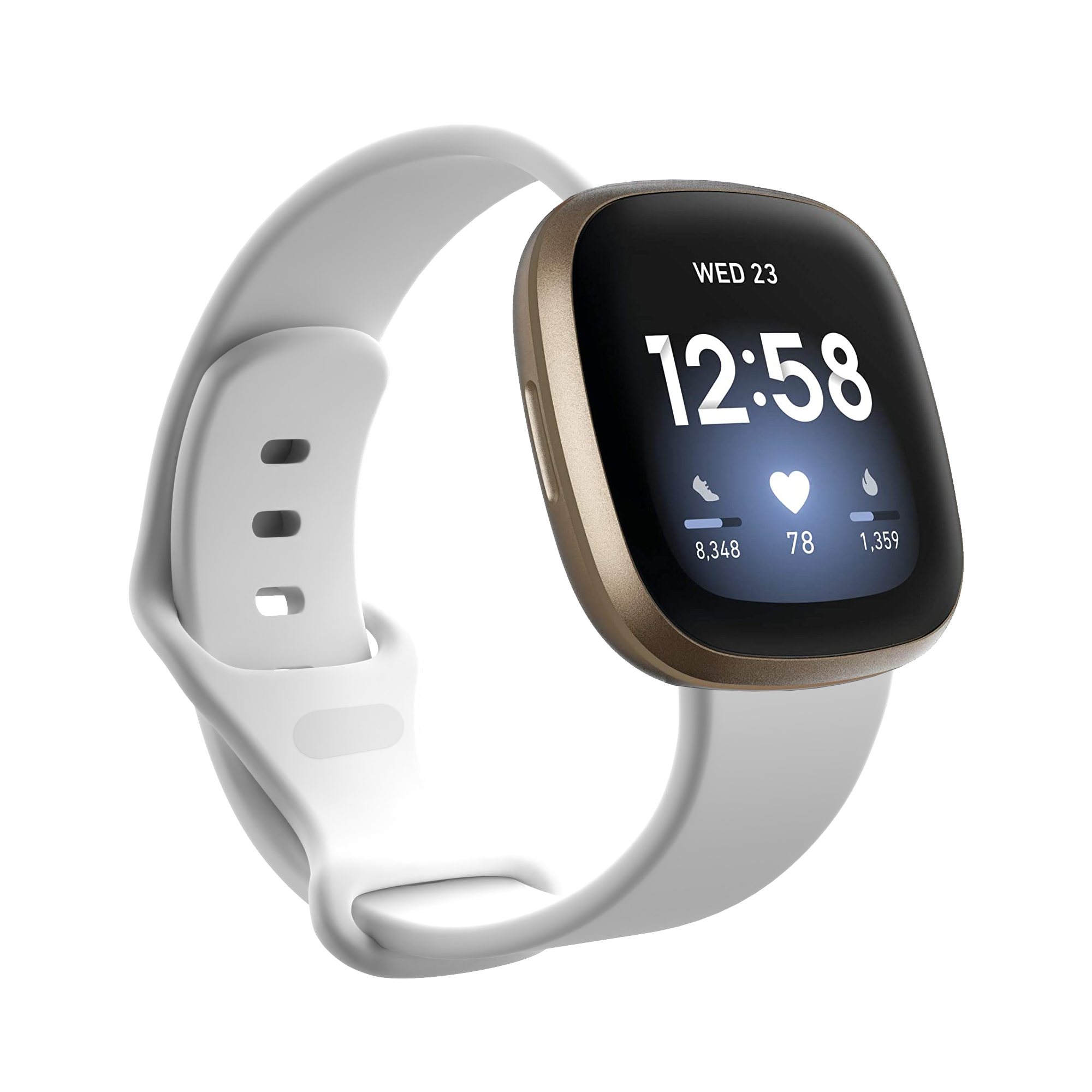 Fitbit Versa 3 / Sense Sportarmband - weiß