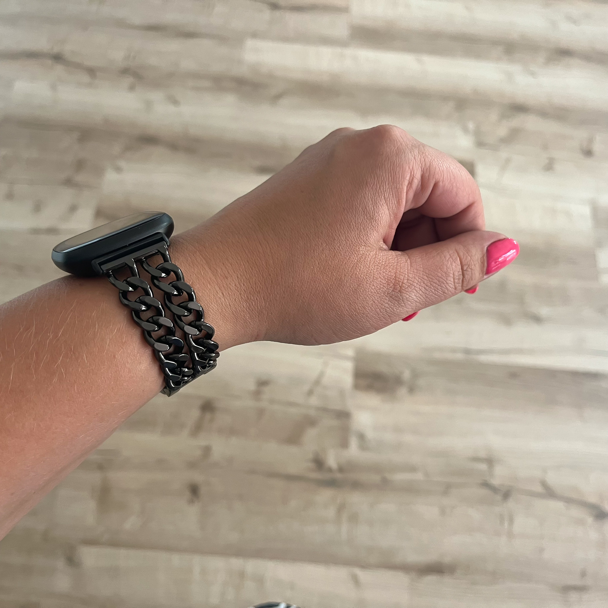 Fitbit Versa 3 / Sense stahl cowboy Gliederarmband - schwarz