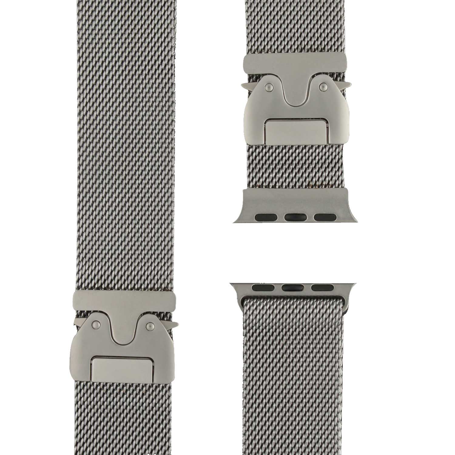 Apple Watch Milanaise Schnallenbänder - Silber Titanium