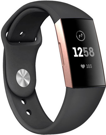 Fitbit Charge 3 & 4 Sportarmband - schwarz