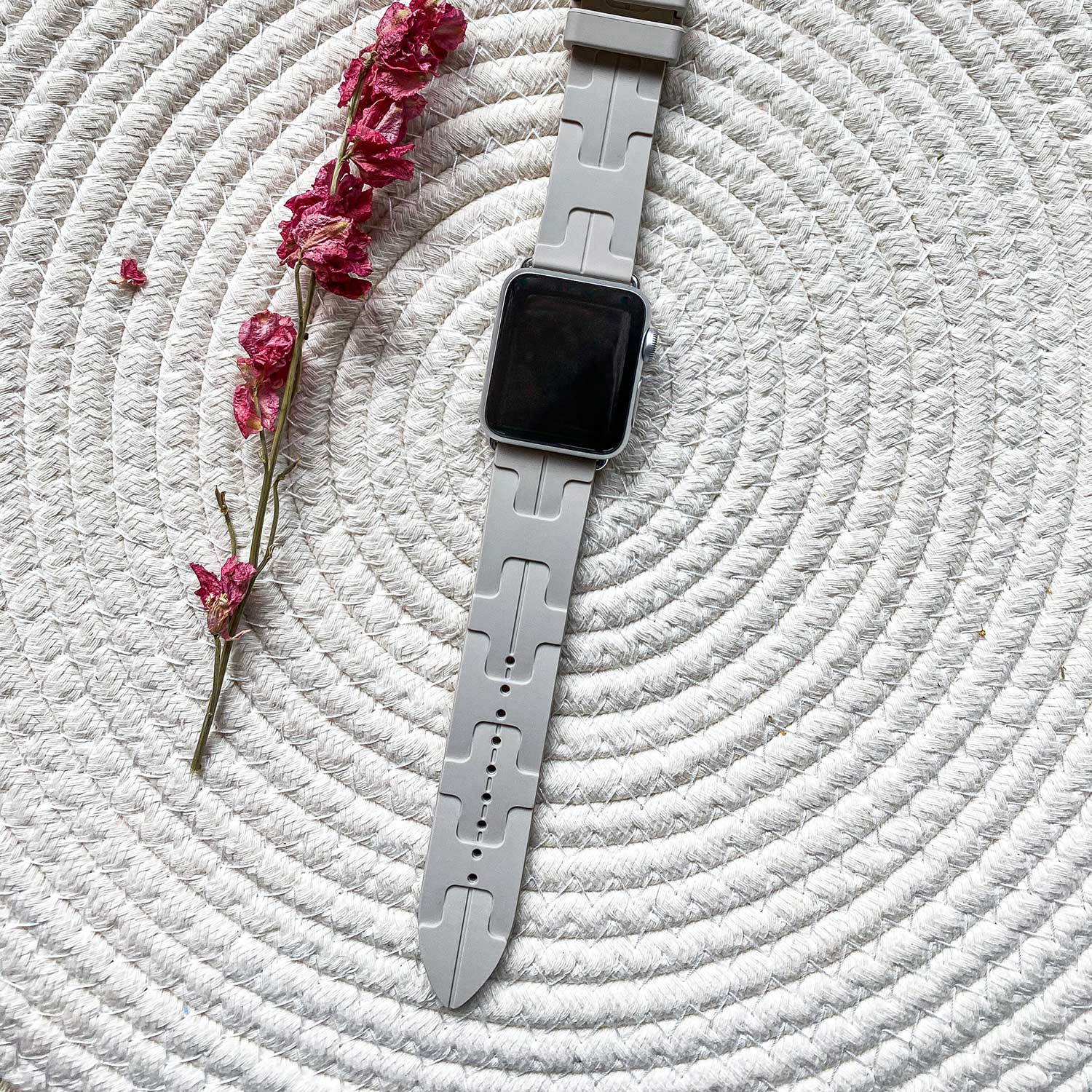 Apple Watch Sportarmband Hermès kilim single tour - Polarstern
