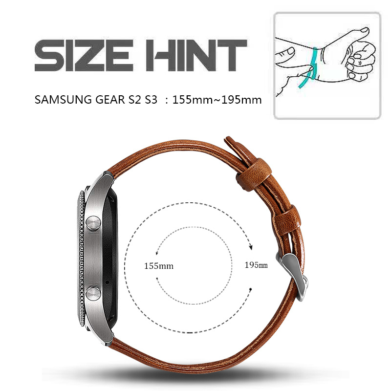 Garmin Vivoactive / Vivomove genuine Lederarmband - hellbraun