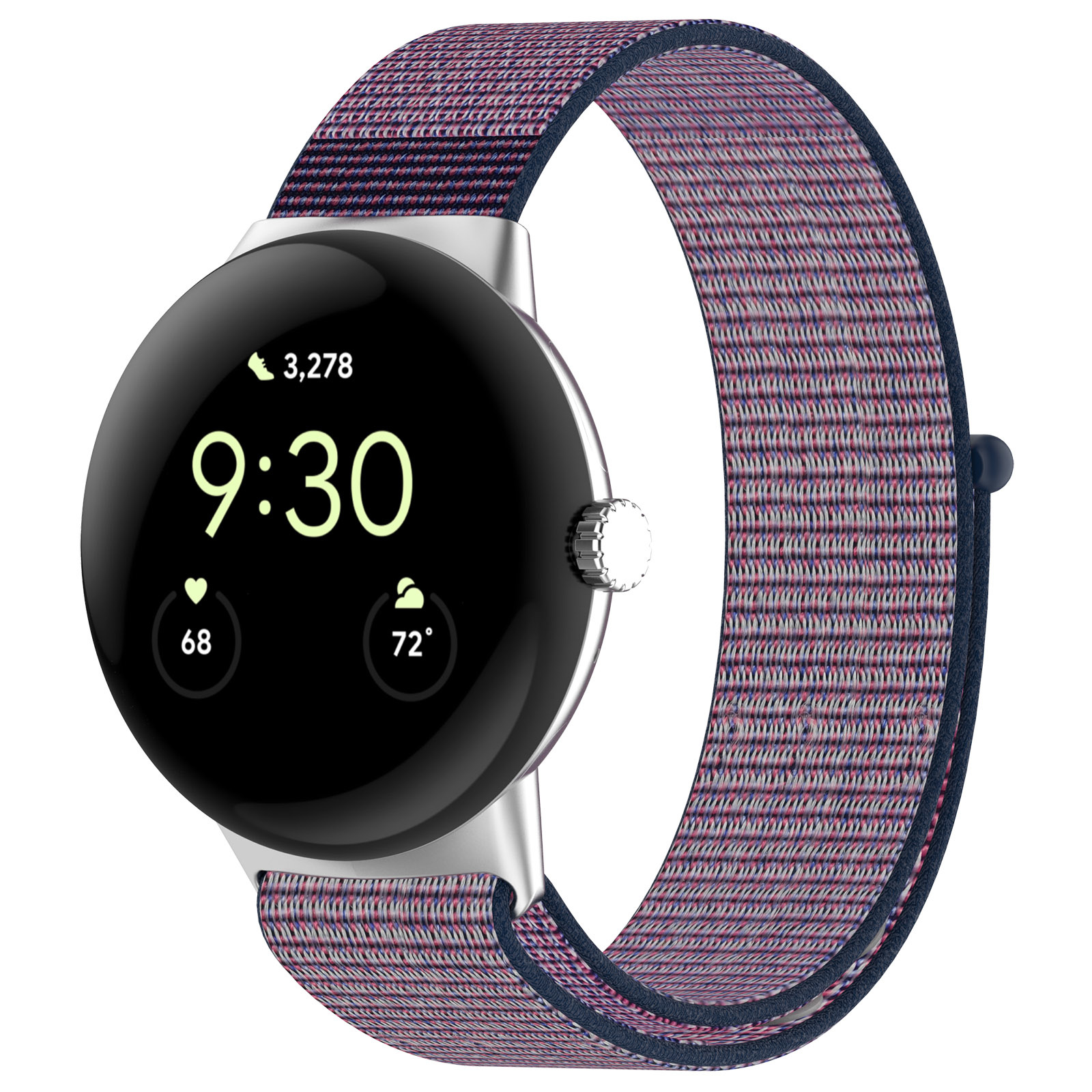 Google Pixel Watch Nylon Sport Loop - lila