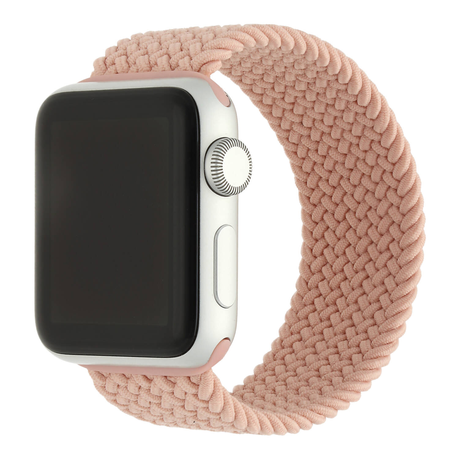 Apple Watch Nylon Geflochtenes Solo Loop - Rosa Sand