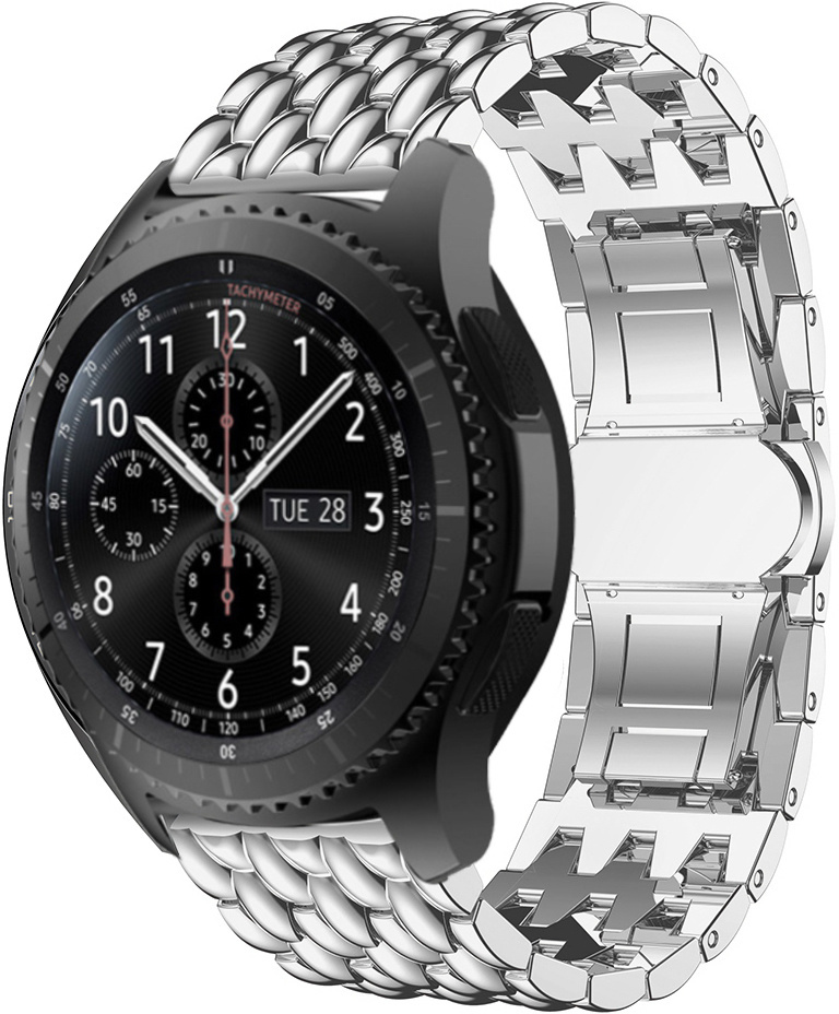 Garmin Vivoactive stahl drache Gliederarmband - silber
