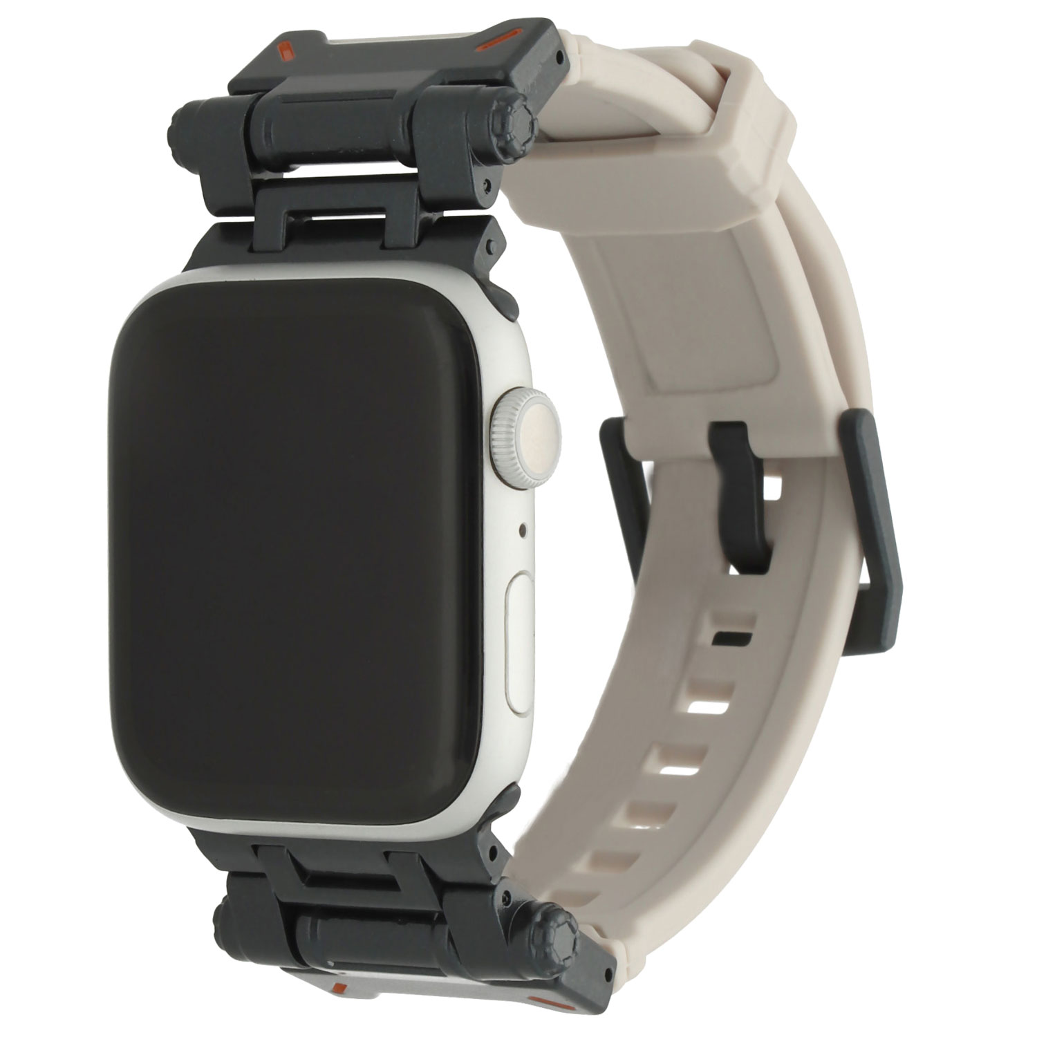 Apple Watch Robustes Silikonarmband Robust - Polarstern Schwarz