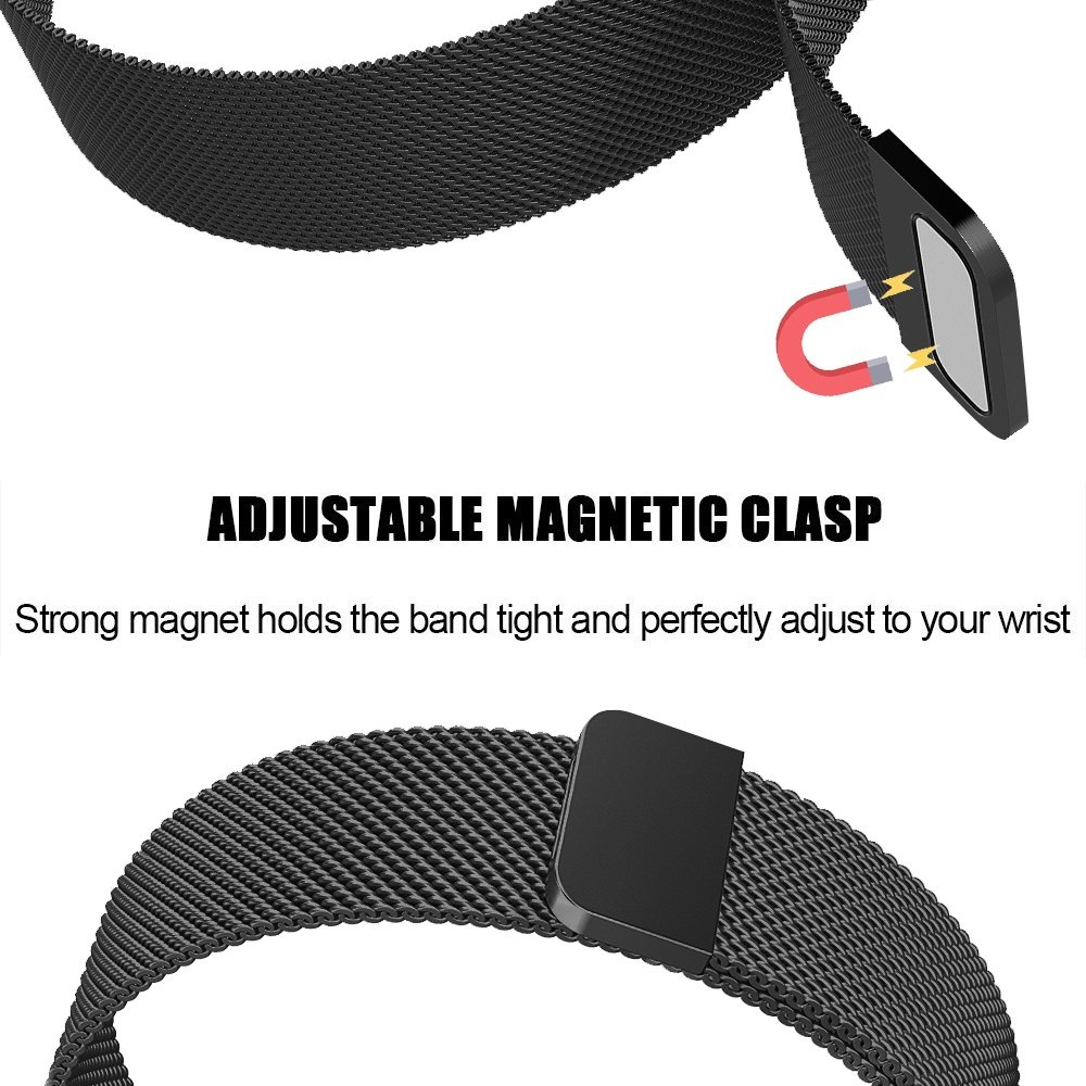 Fitbit Versa Milanaise Armband - schwarz