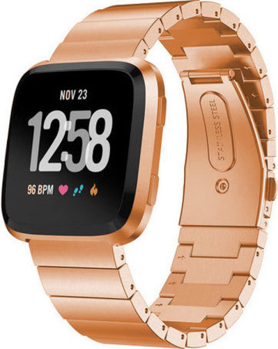Fitbit Versa Stahlgliederarmband - rose gold