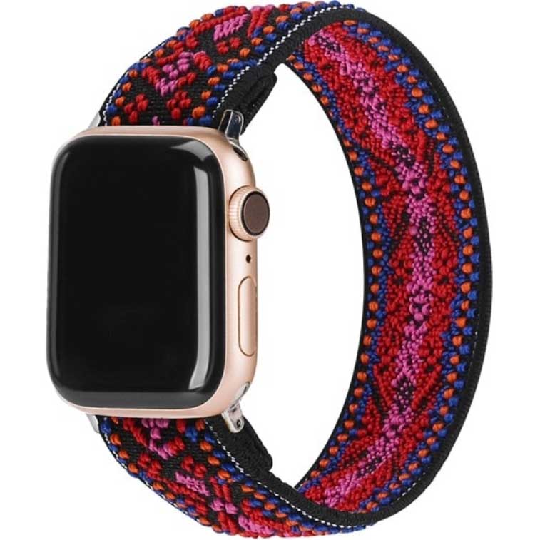 Apple Watch Nylon Armband - böhmisch rot