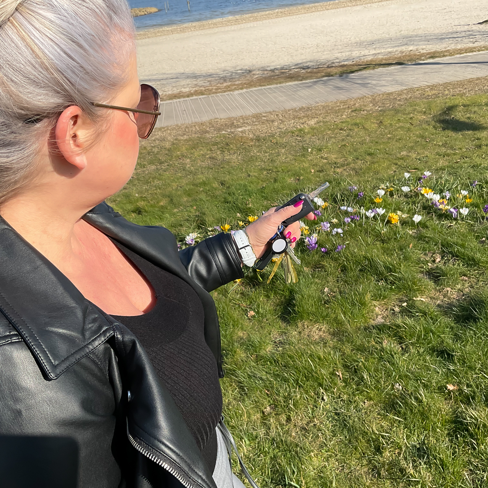 Apple Watch krokodil Lederarmband - weiß