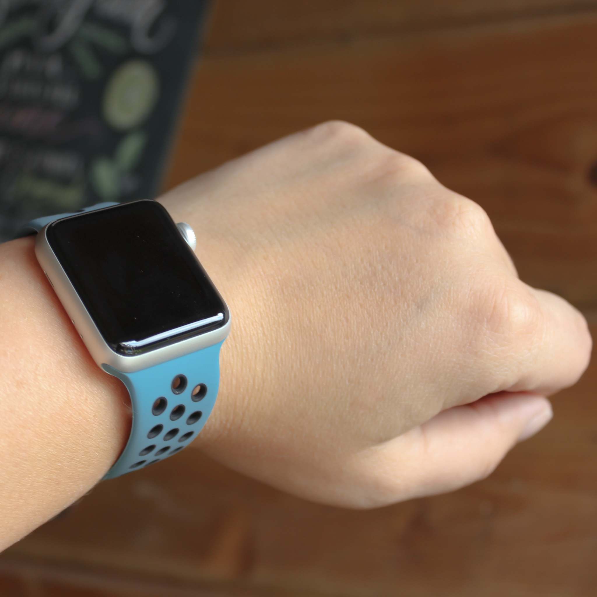 Apple Watch Doppel Sportarmband - himmlisch teal schwarz