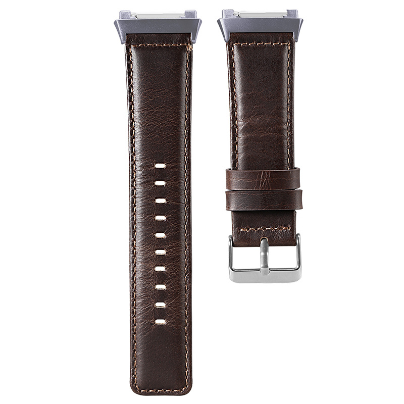 Fitbit Ionic genuine Lederarmband - dunkelbraun
