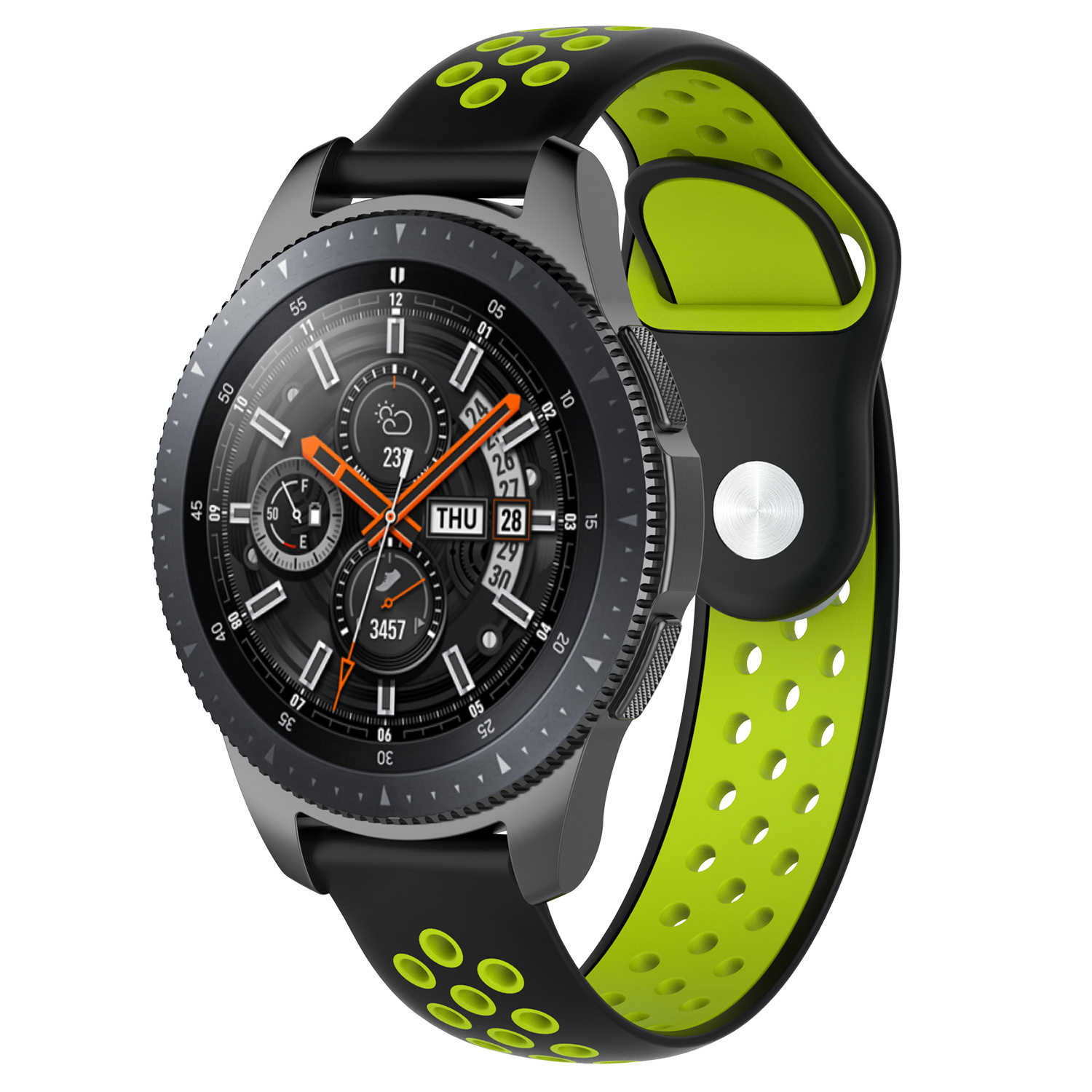 Samsung Galaxy Watch Doppel Sportarmband - schwarz grün