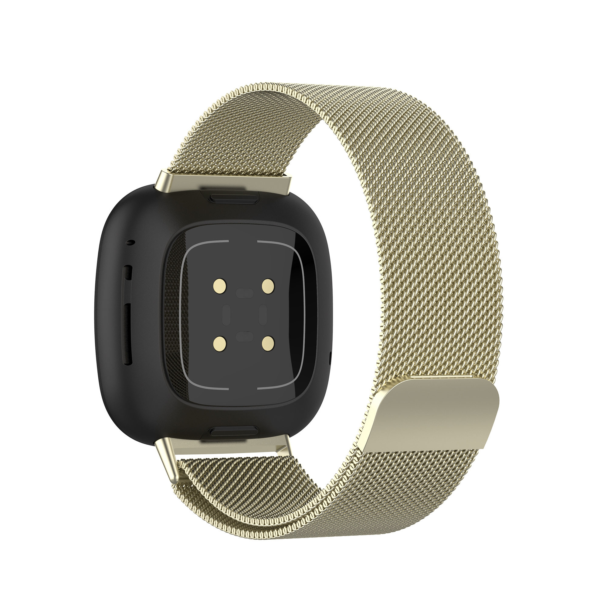 Fitbit Versa 3 / Sense Milanaise Armband - champagne