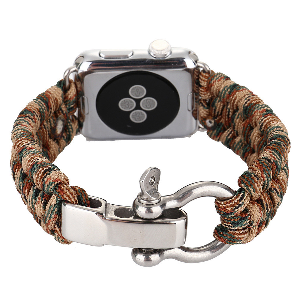 Apple Watch Nylon Seilarmband - Camouflage braun