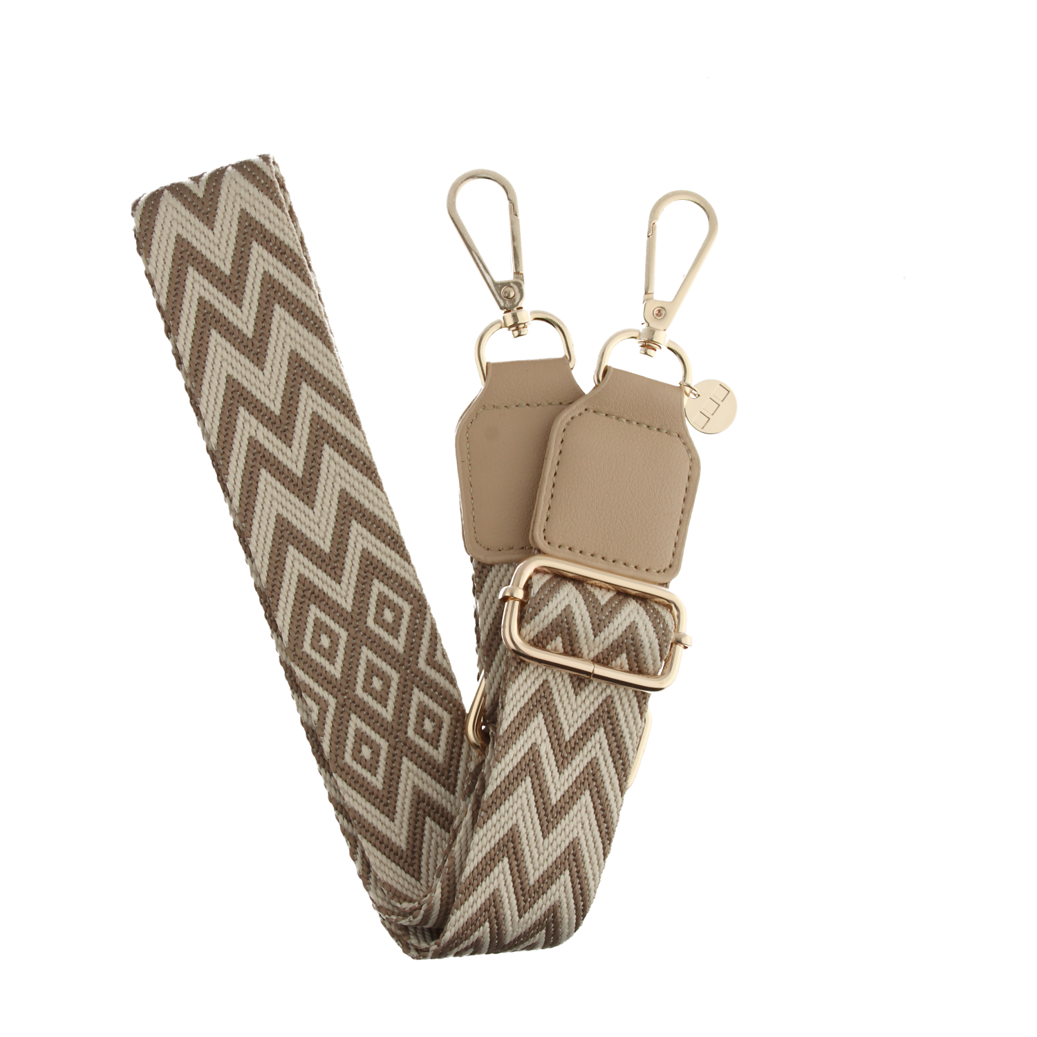 Handyketten Bagstrap - Zickzack - gold