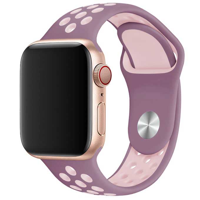 Apple Watch Doppel Sportarmband - violett-rosa