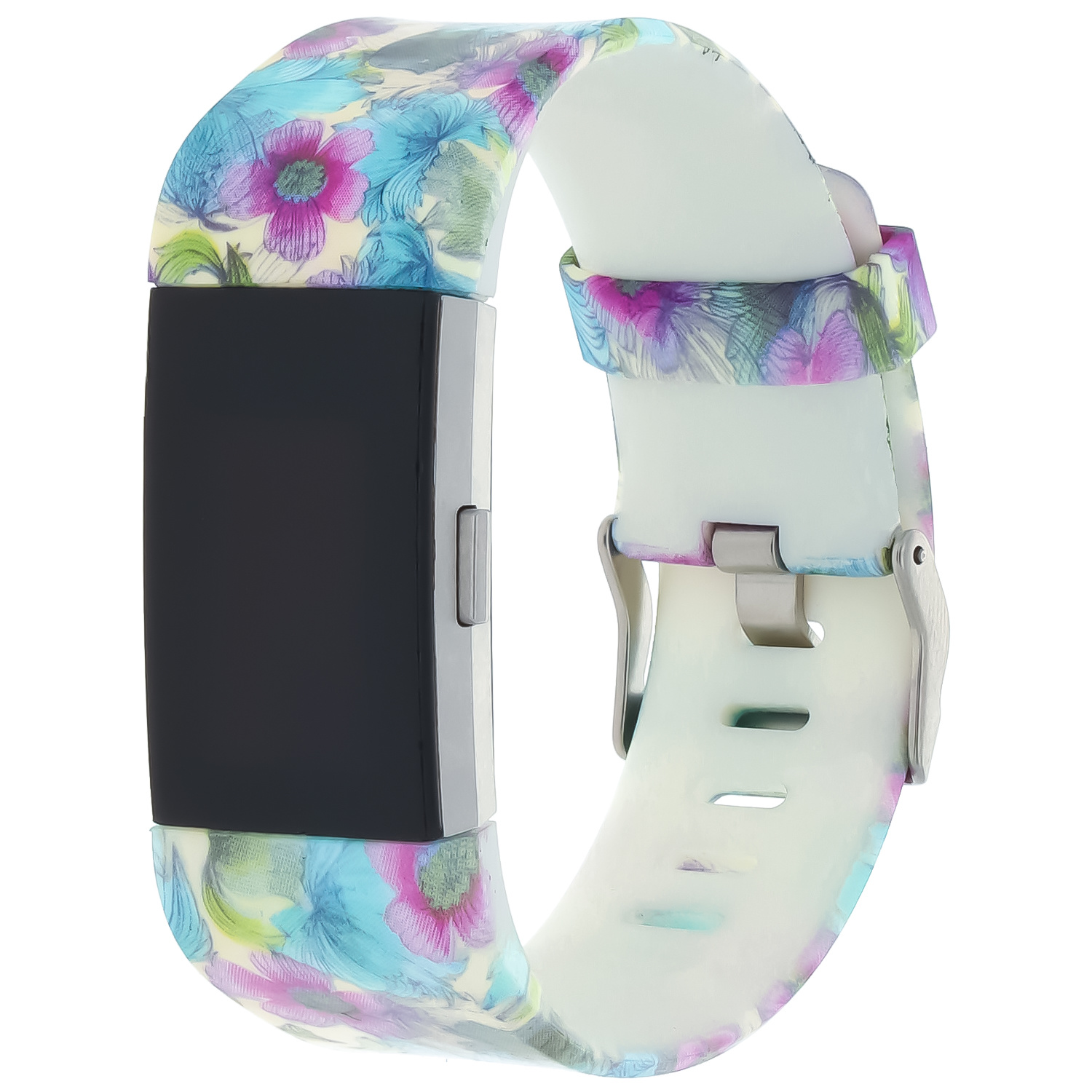Fitbit Charge 2 druck Sportarmband - blaue Blume