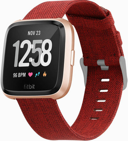 Fitbit Versa Nylon Schnallenband - rot