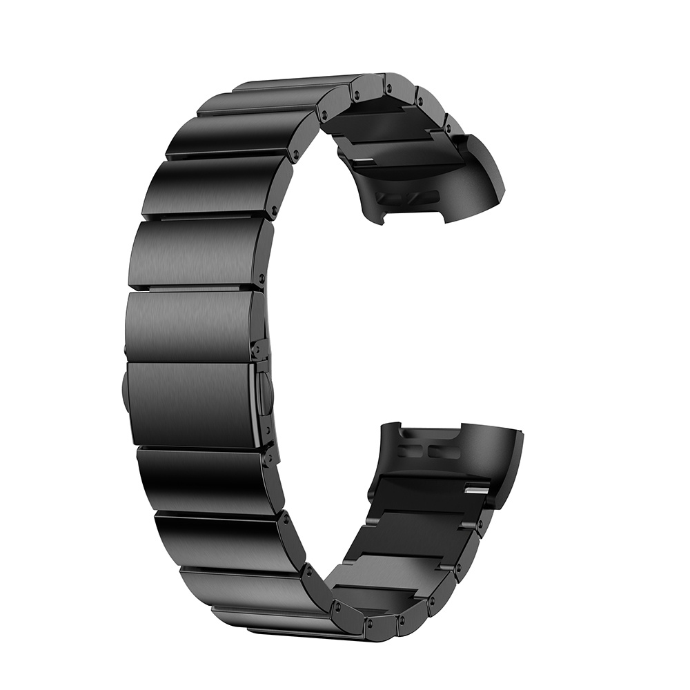 Fitbit Charge 3 & 4 Stahlgliederarmband - schwarz