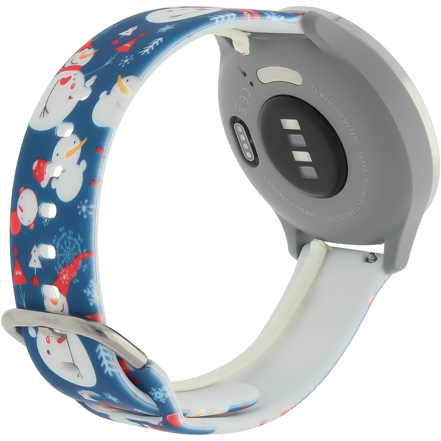 Polar druck Sportarmband - Weihnachten Schneemann blau