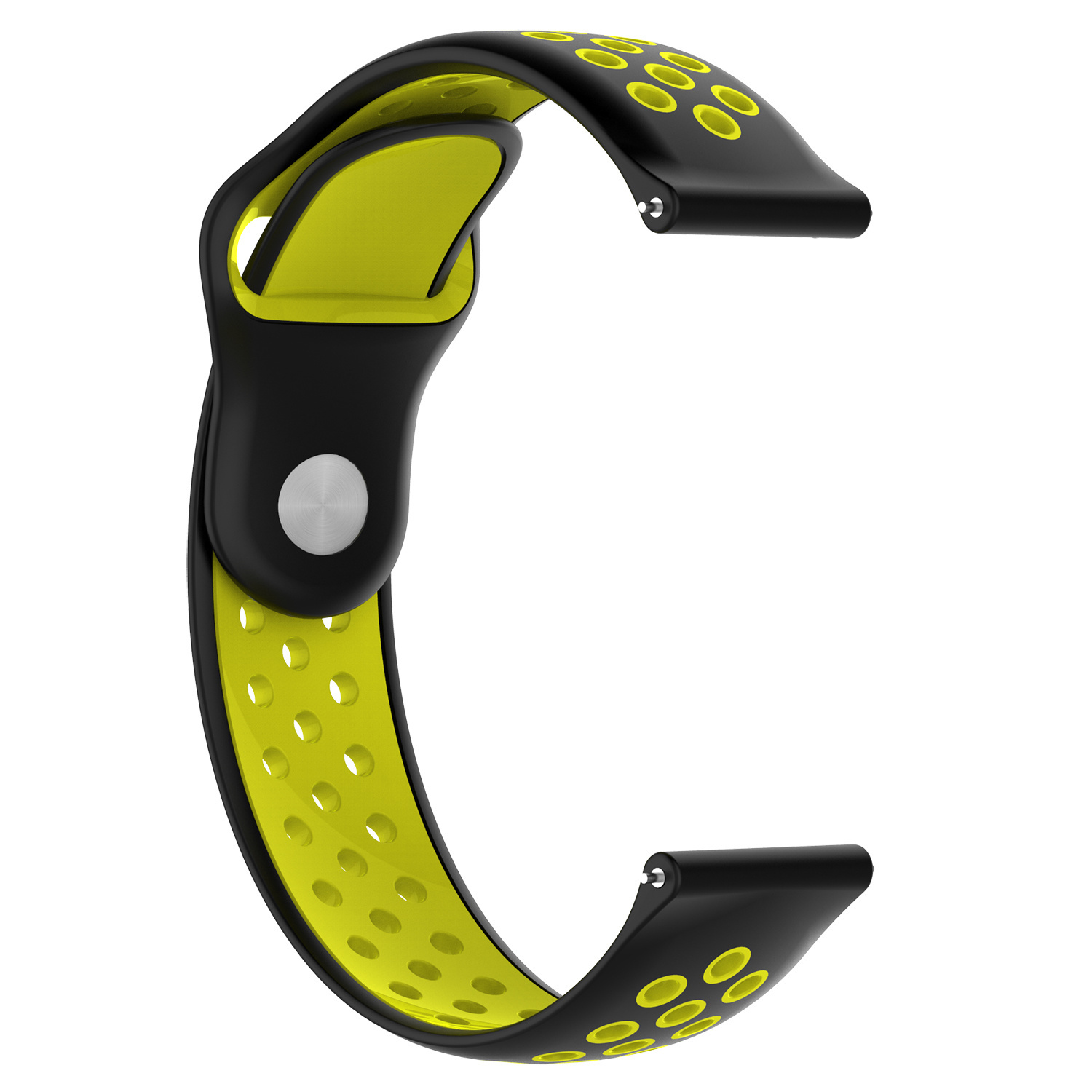 Samsung Galaxy Watch Doppel Sportarmband - schwarz gelb