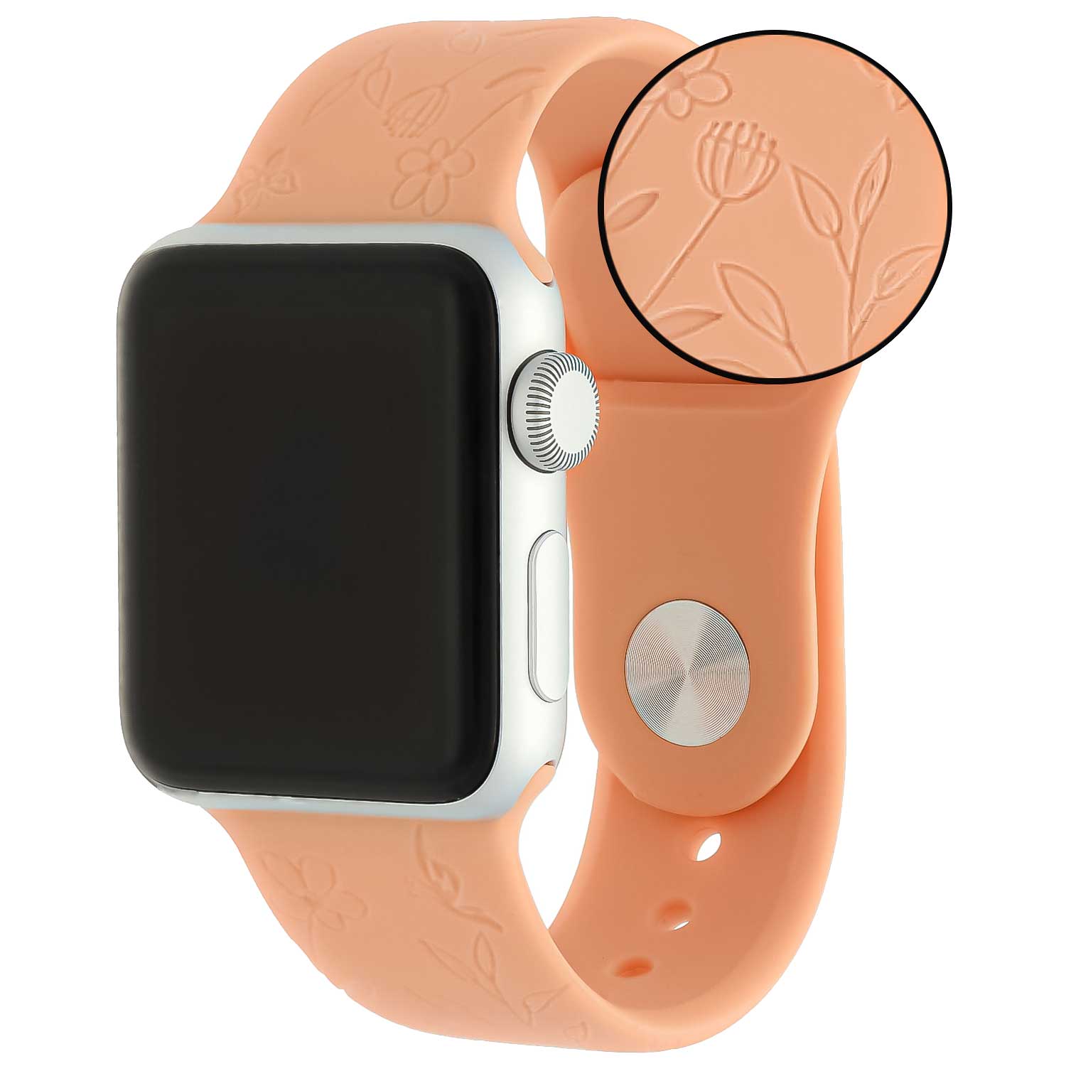 Apple Watch druck Sportarmband - Blumen orange