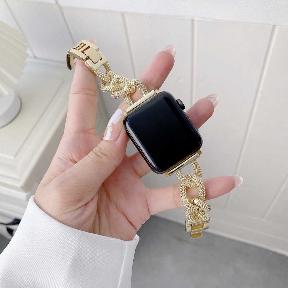 Apple Watch Stahl Gliederarmband Chain - Gold