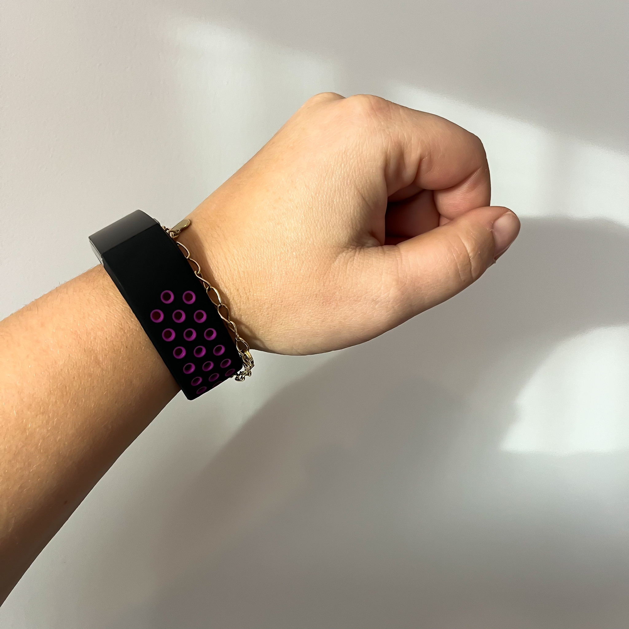 Fitbit Charge 2 Doppel Sportarmband - schwarz lila
