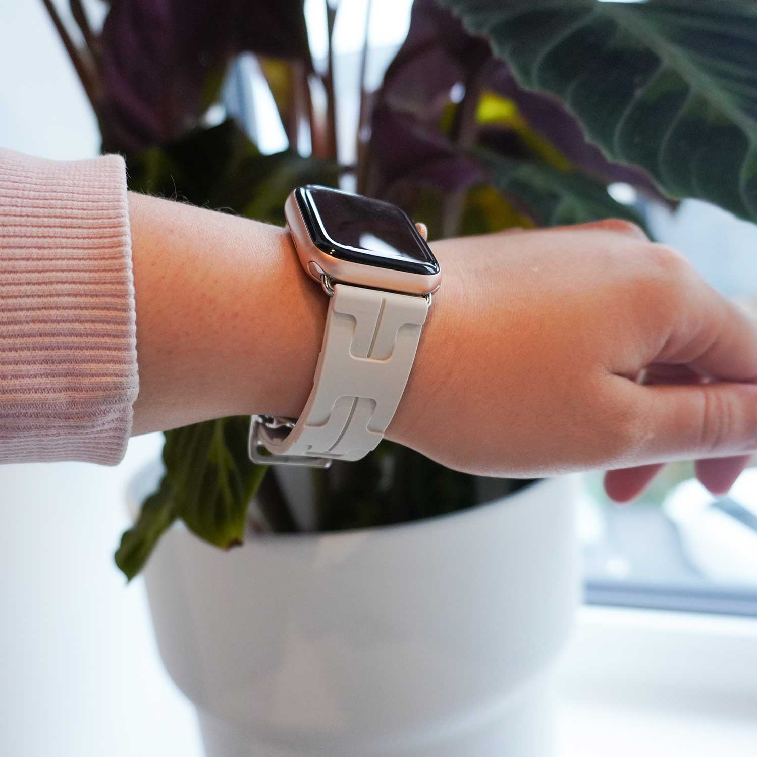 Apple Watch Sportarmband Hermès kilim single tour - Polarstern