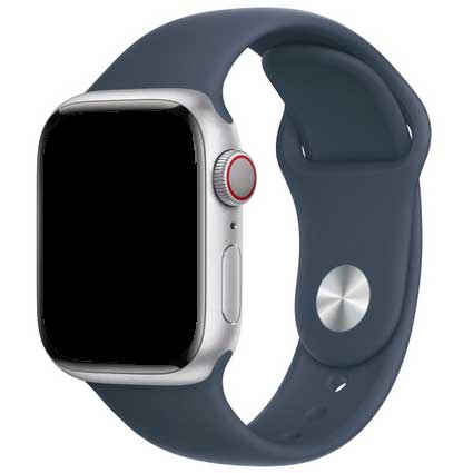 Apple Watch sport band - stormblauw