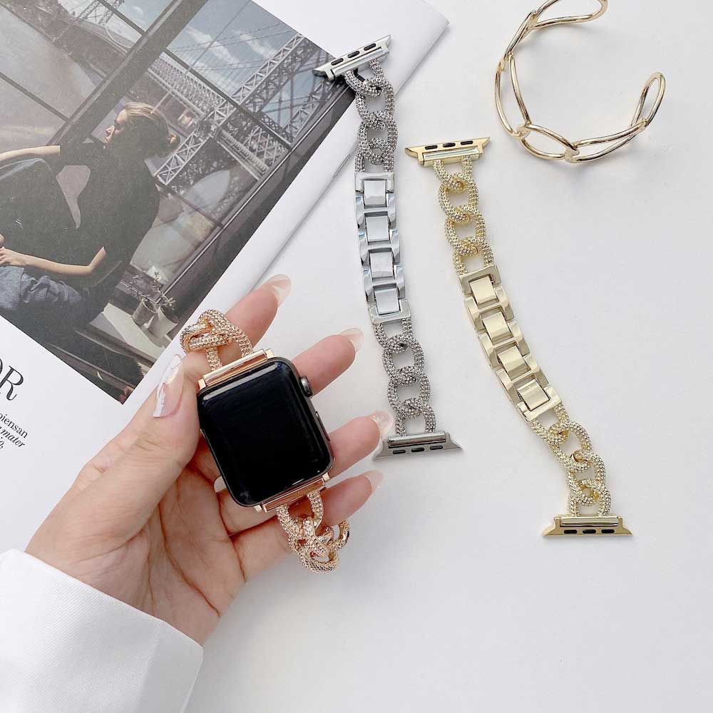 Apple Watch Stahl Gliederarmband Chain - Gold