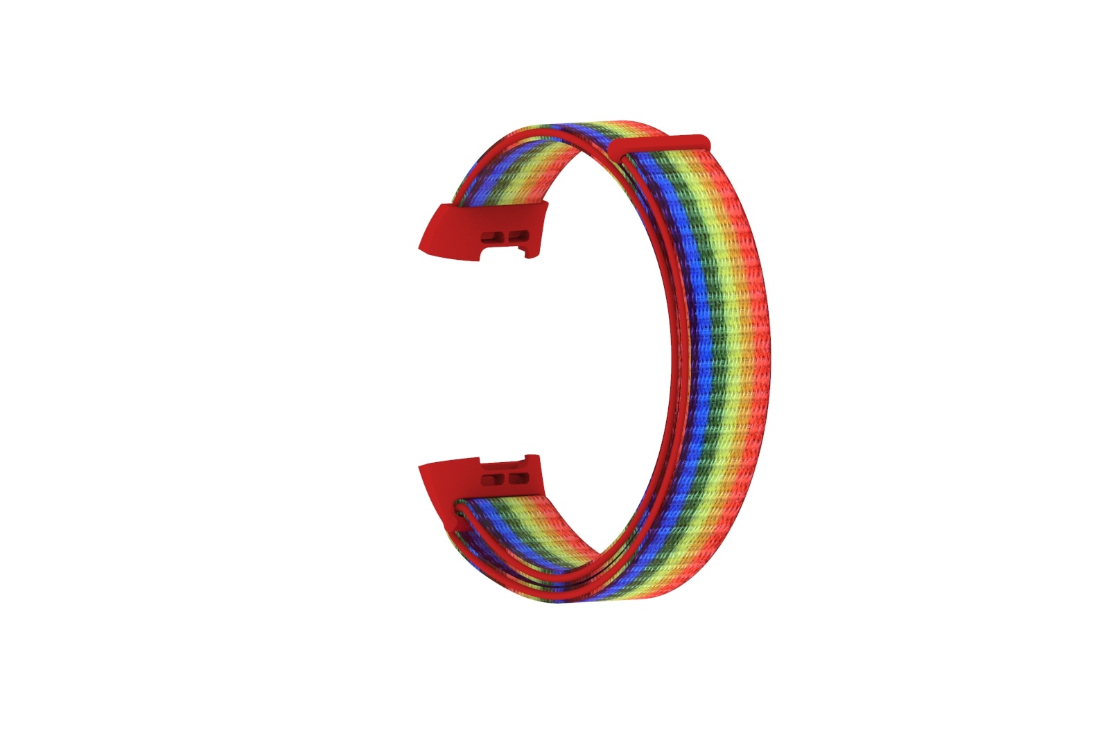 Fitbit Charge 3 & 4 Nylon Armband - Regenbogen