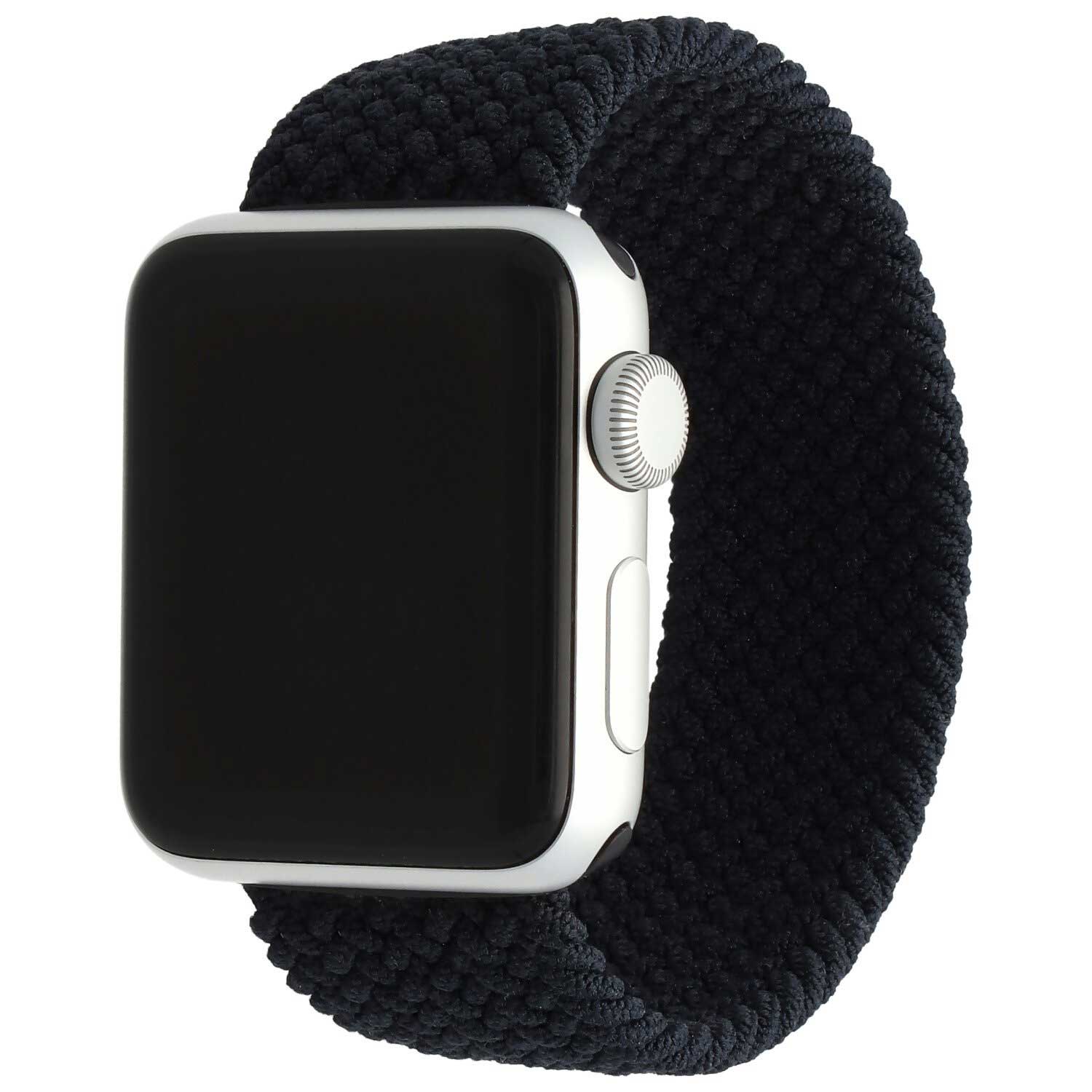 Apple Watch Nylon Geflochtenes Solo Loop - Holzkohle