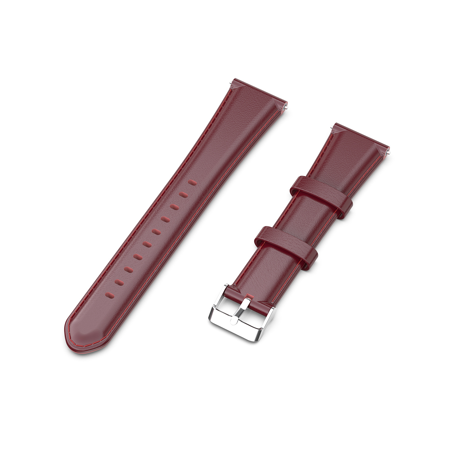 Garmin Vivoactive / Vivomove Lederarmband - weinrot