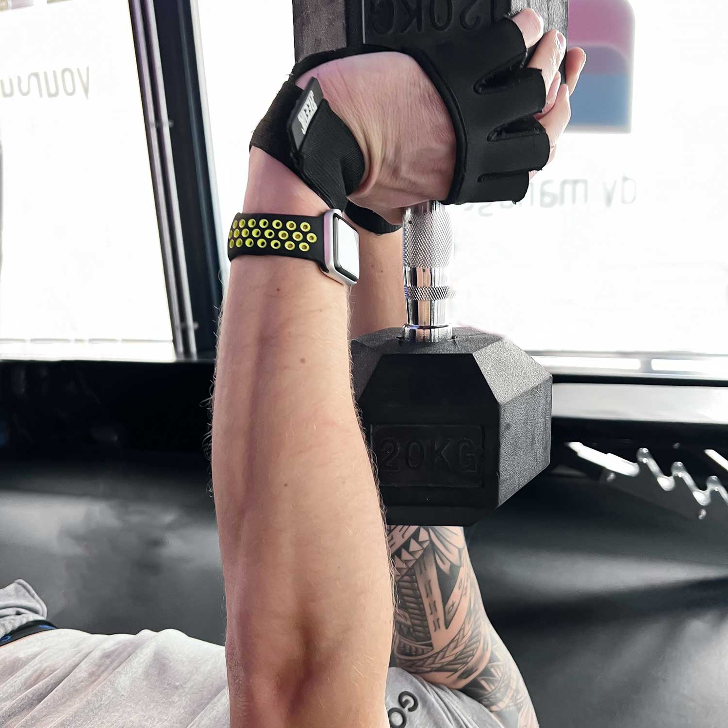 Apple Watch Doppel Sportarmband - schwarz gelb