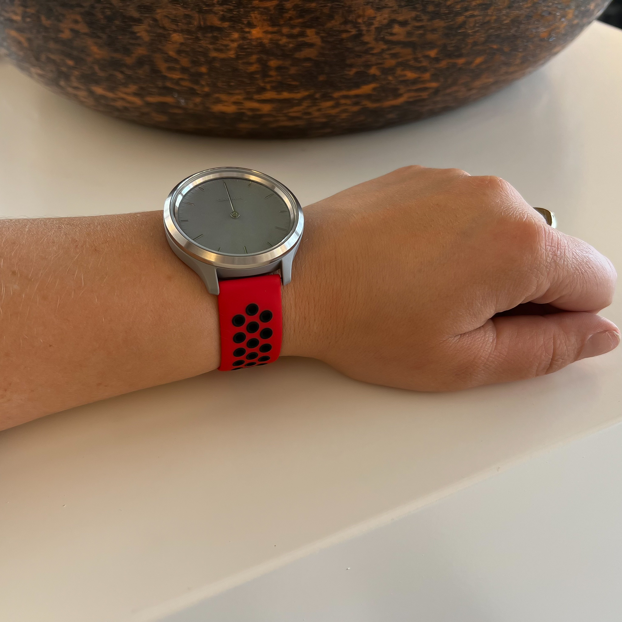 Garmin Vivoactive / Vivomove Doppel Sportarmband - rot schwarz