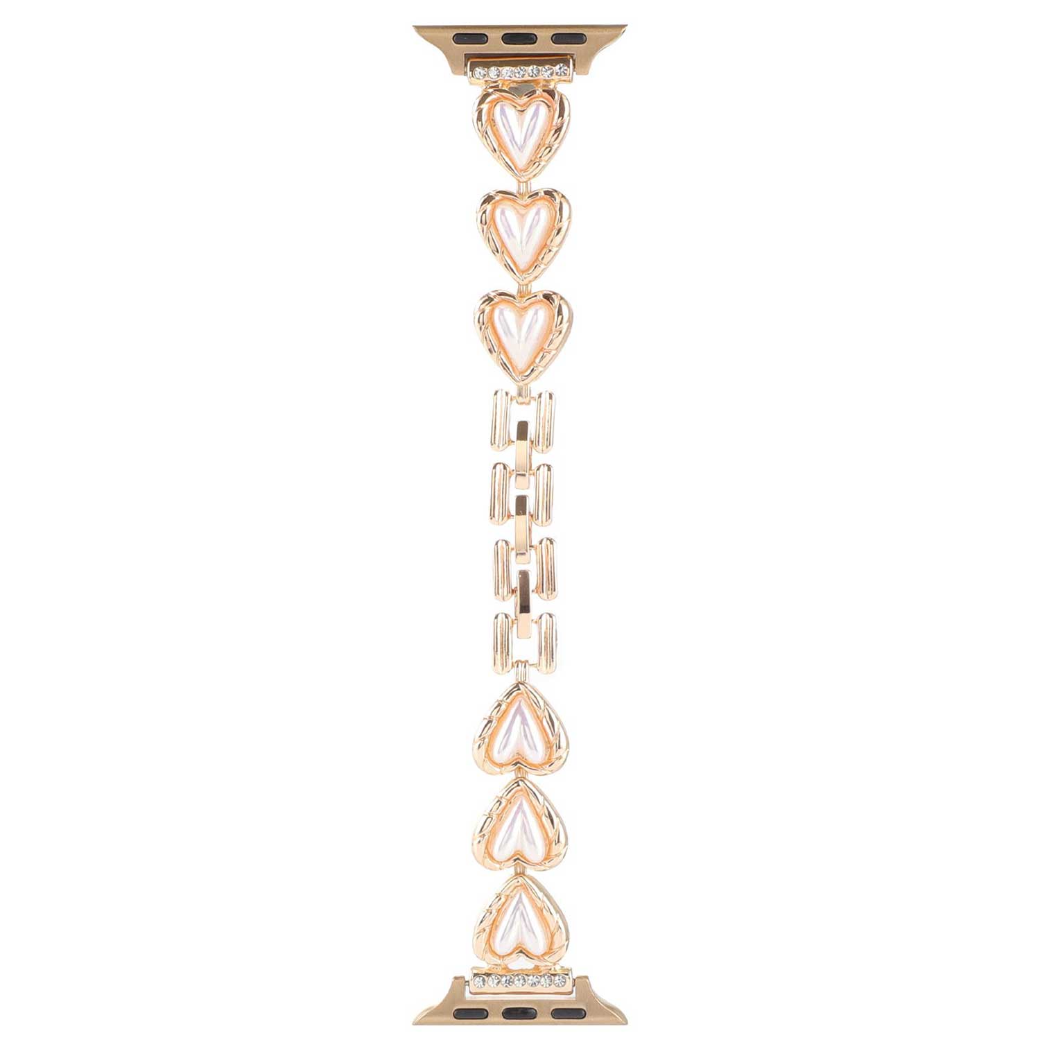Apple Watch Herz-Stahlgliederarmband – Demi Gold