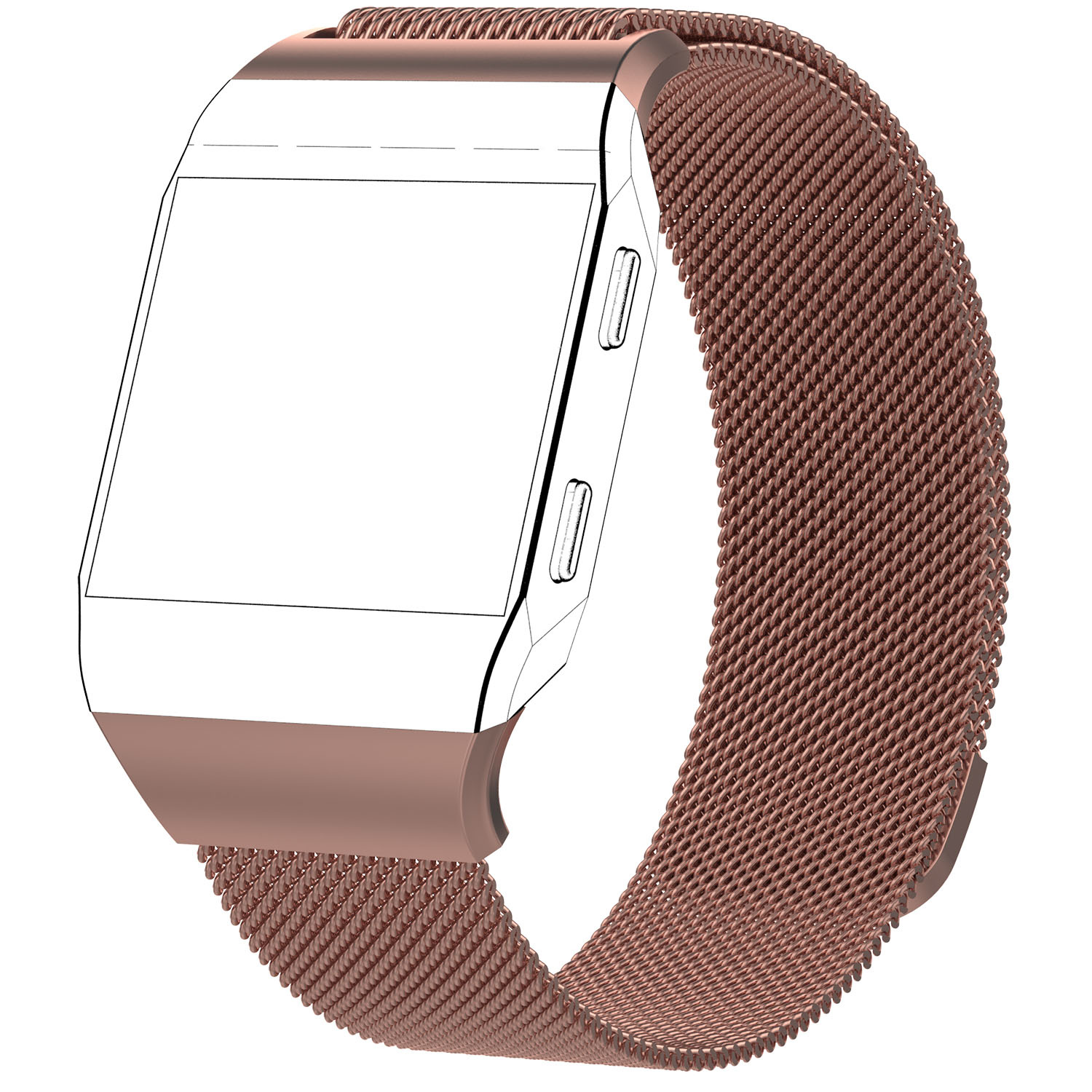 Fitbit Ionic Milanaise Armband - rosa