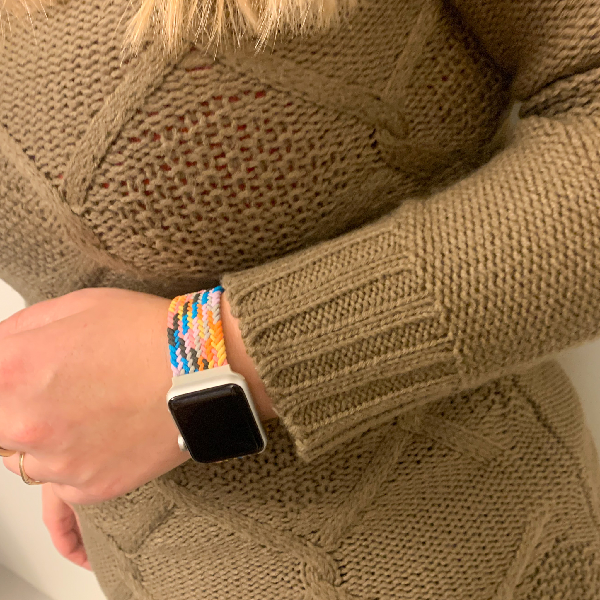 Apple Watch Nylon Geflochtenes Solo Loop - Lila Puls