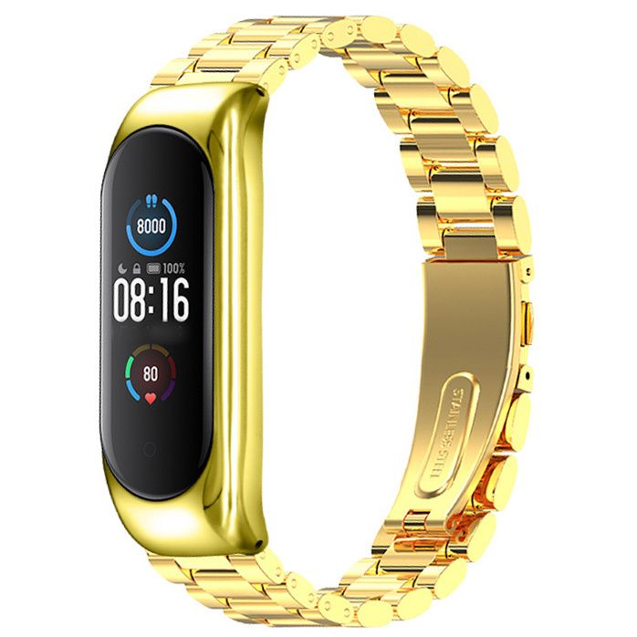 Xiaomi Mi 3/4/5/6 Perlen stahl Gliederarmband - gold
